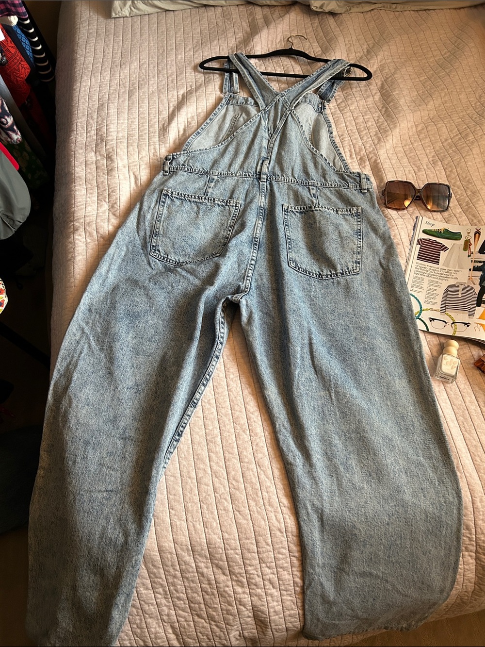 Free people we the free Ziggy Denim Overalls large - Picture 13 of 16